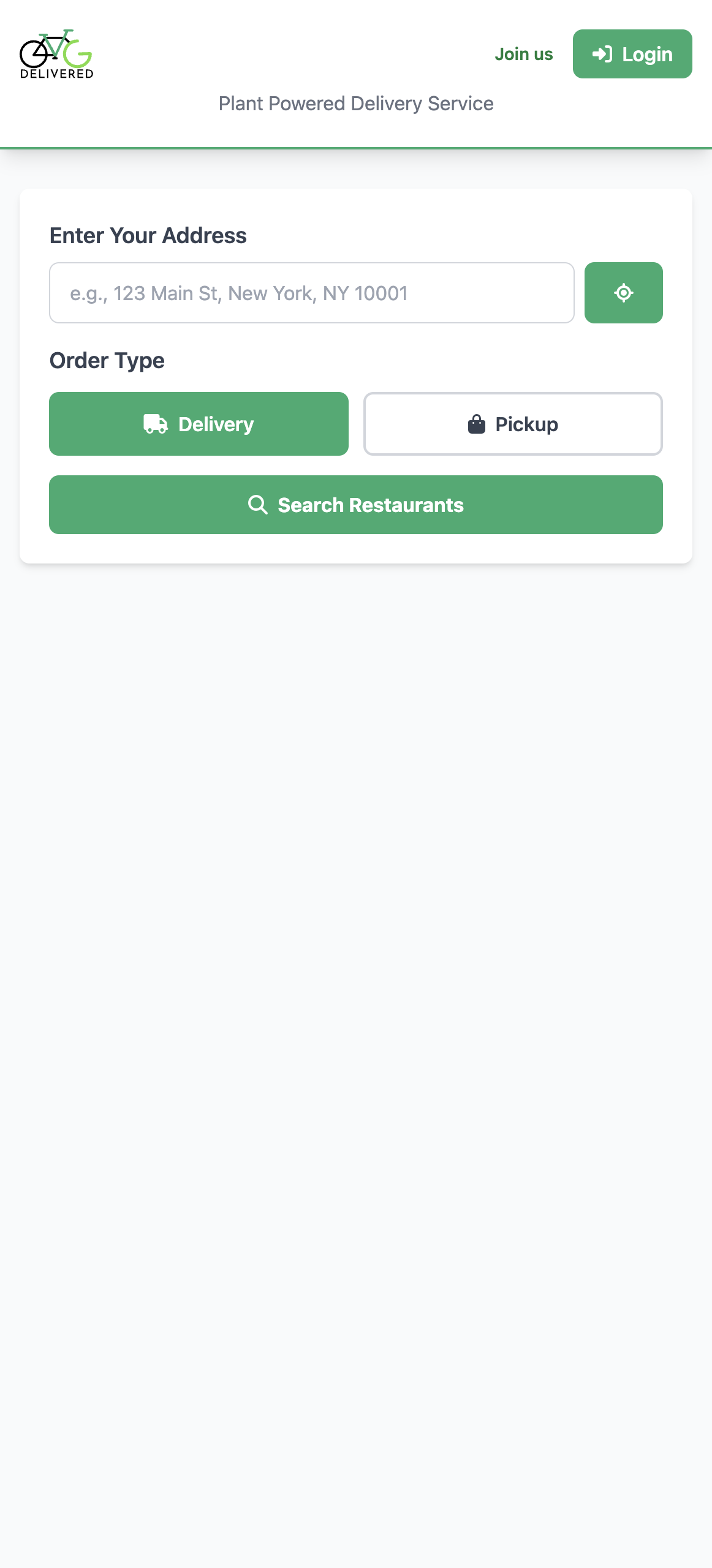 VG Delivered — food delivery platform voor vegan restaurants in Edinburgh